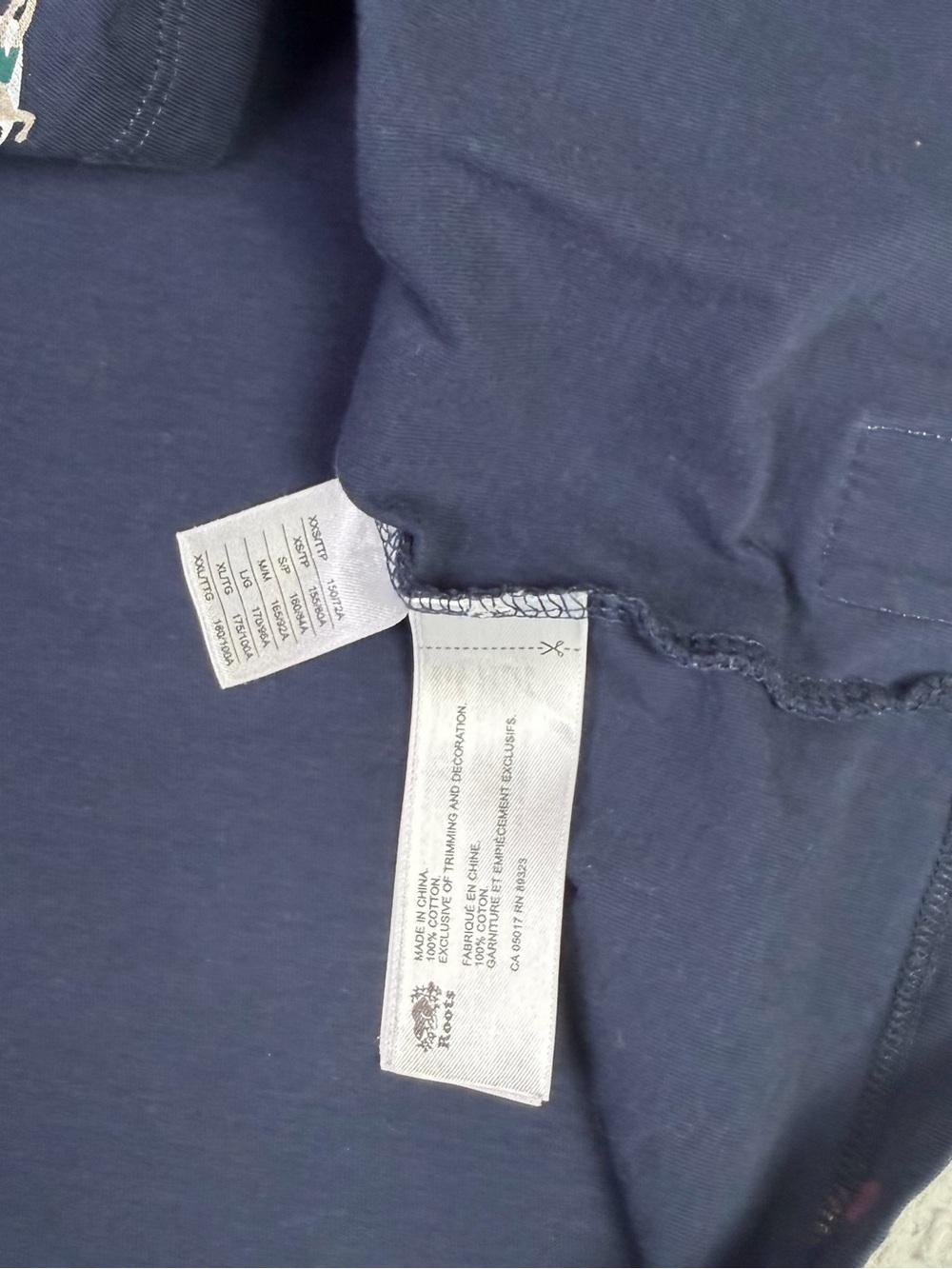 Roots Shirt Womens XL Navy Blue Surfing Theme Print Short Sleeve Cotton Preppy - Picture 9 of 11
